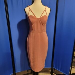 Fiesta Blush Pink Midi Dress